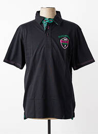 Polo tissage jersey manches courtes noir RUCKFIELD homme