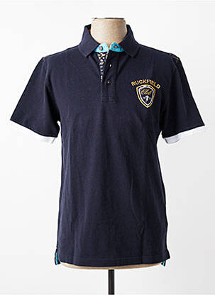 Polo stretch manches courtes bleu RUCKFIELD homme