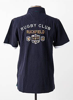 Polo coupe droite manches courtes bleu RUCKFIELD homme