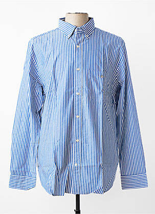 Chemise manches longues imprimé rayures bleu GANT homme