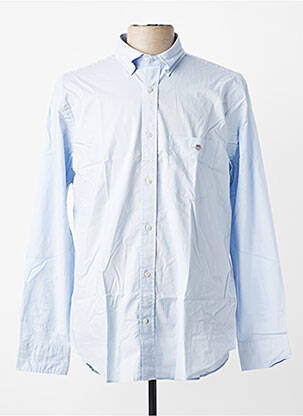 Chemise manches longues poignets boutonnés bleu GANT homme