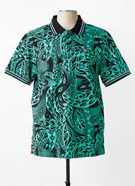 Polo stretch manches courtes vert RUCKFIELD homme