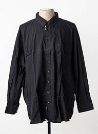 Chemise manches longues poignets boutonnés noir CAMEL ACTIVE homme