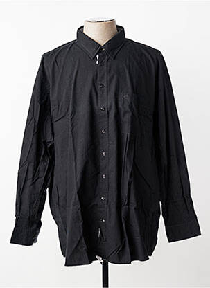 Chemise manches longues poignets boutonnés noir CAMEL ACTIVE homme