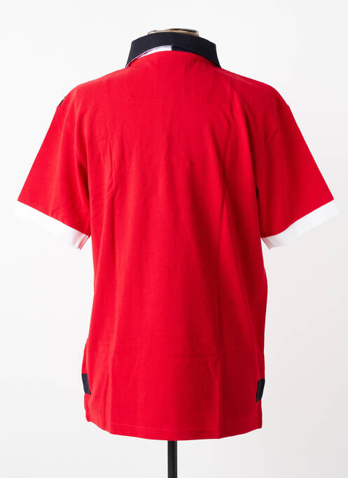 Polo stretch manches courtes rouge RUCKFIELD homme