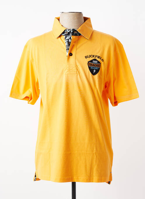 Polo tissage jersey manches courtes orange RUCKFIELD homme