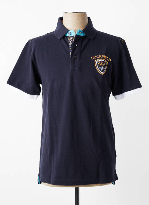 Polo stretch manches courtes bleu RUCKFIELD homme