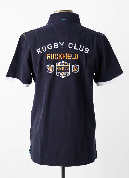 Polo stretch manches courtes bleu RUCKFIELD homme