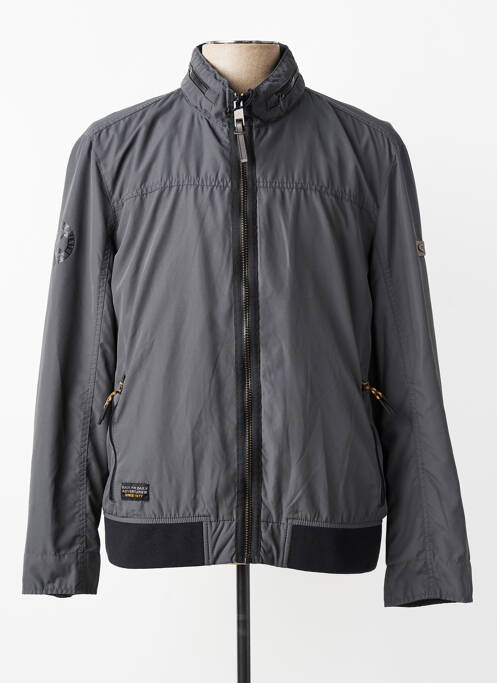 Blouson capuche intégrée dans le col gris CAMEL ACTIVE homme