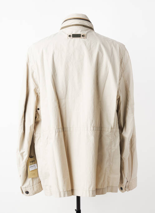 Blouson fermeture zippée sous rabat pressionné beige CAMEL ACTIVE homme