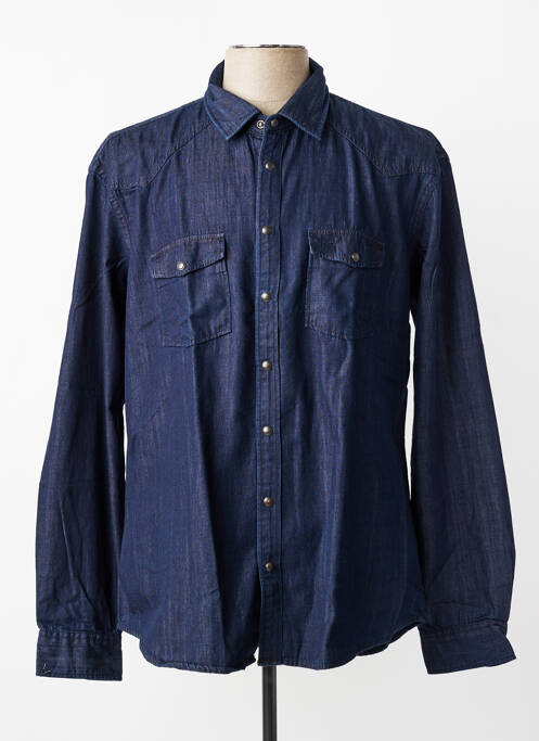 Chemise manches longues coupe droite bleu CAMEL ACTIVE homme
