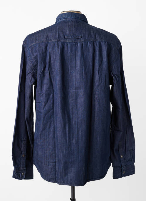 Chemise manches longues coupe droite bleu CAMEL ACTIVE homme