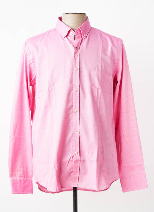 Chemise manches longues poignets boutonnés rose DARIO BELTRAN homme