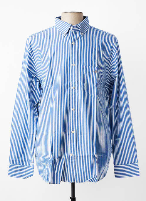Chemise manches longues imprimé rayures bleu GANT homme