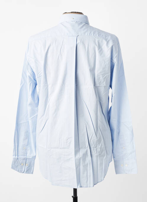 Chemise manches longues poignets boutonnés bleu GANT homme