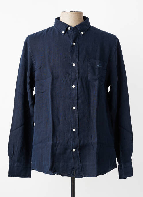 Chemise manches longues poignets boutonnés bleu GANT homme