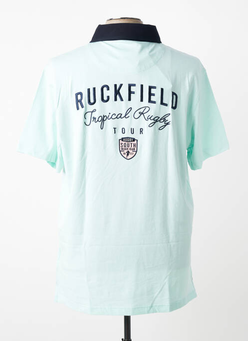 Polo tissage jersey manches courtes vert RUCKFIELD homme