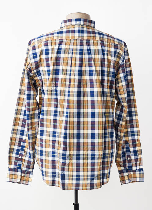 Chemise manches longues poignets boutonnés bleu GANT homme