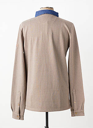 Polo manches longues manches longues beige MCS homme