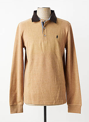 Polo manches longues manches longues beige MCS homme