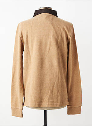 Polo manches longues manches longues beige MCS homme
