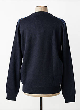 Pull stretch manches longues bleu BUGATTI homme