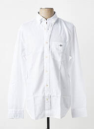 Chemise manches longues poignets boutonnés blanc GANT homme