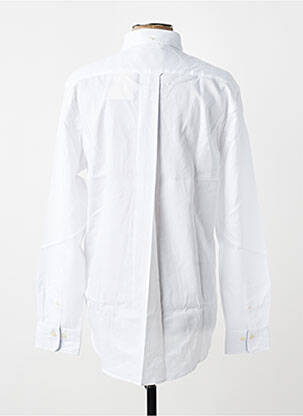 Chemise manches longues poignets boutonnés blanc GANT homme
