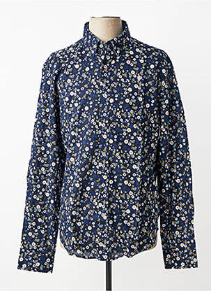 Chemise manches longues poignets boutonnés bleu RUCKFIELD homme