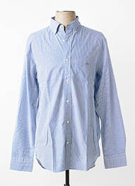 Chemise manches longues imprimé rayures bleu GANT homme