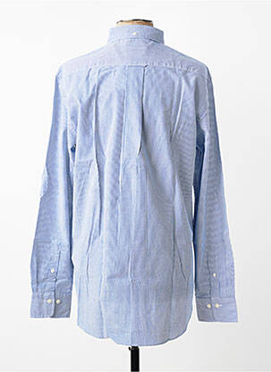 Chemise manches longues poignets boutonnés bleu GANT homme