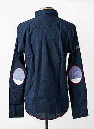 Chemise manches longues poignets boutonnés bleu RUCKFIELD homme