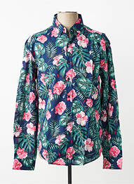 Chemise manches longues poignets boutonnés bleu RUCKFIELD homme