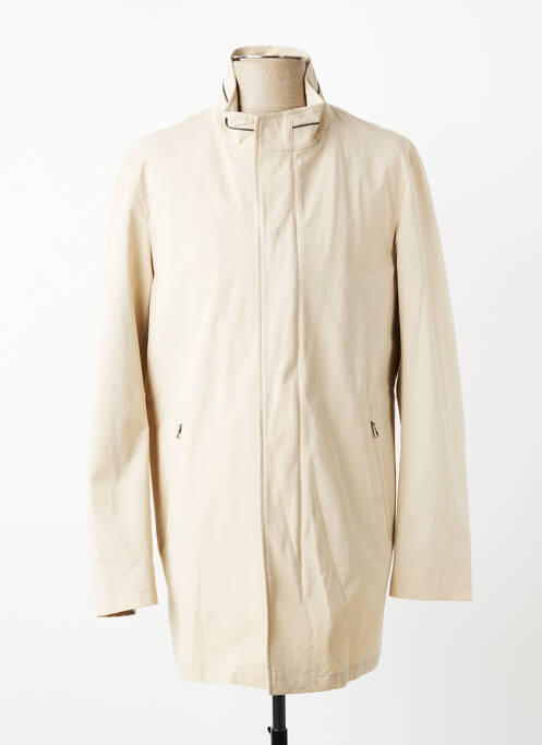Blouson fermeture zippée sous rabat pressionné beige BUGATTI homme
