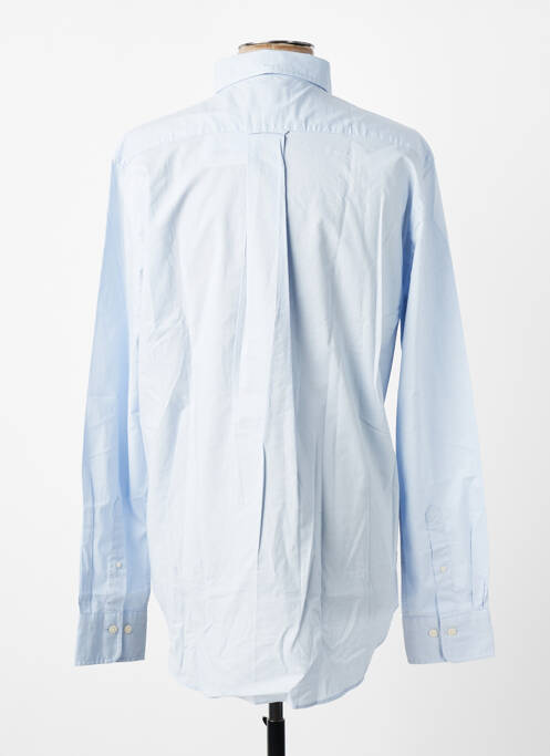 Chemise manches longues poignets boutonnés bleu GANT homme