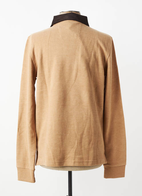 Polo manches longues manches longues beige MCS homme
