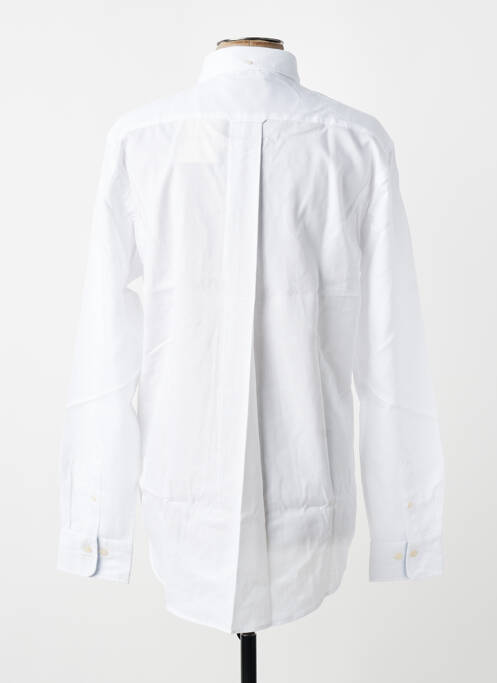 Chemise manches longues poignets boutonnés blanc GANT homme