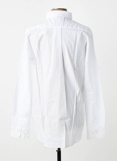 Chemise manches longues poignets boutonnés blanc GANT homme