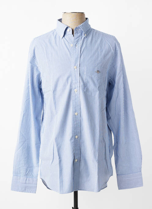 Chemise manches longues imprimé rayures bleu GANT homme