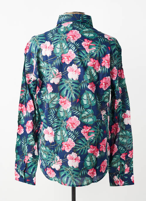 Chemise manches longues poignets boutonnés bleu RUCKFIELD homme