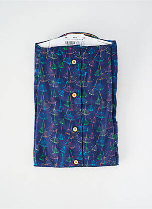 Chemise manches longues imprimé fantaisie bleu DARIO BELTRAN homme