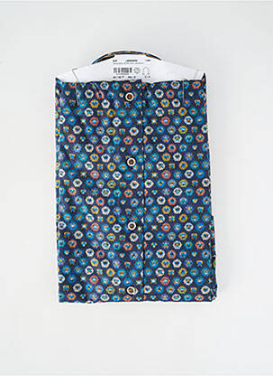 Chemise manches longues imprimé fantaisie bleu DARIO BELTRAN homme