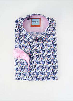 Chemise manches longues poignets boutonnés blanc DARIO BELTRAN homme