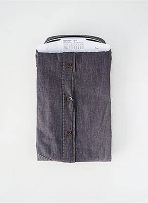 Chemise manches longues poignets boutonnés gris OLYMP homme