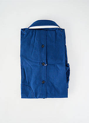 Chemise manches longues poignets boutonnés bleu OLYMP homme