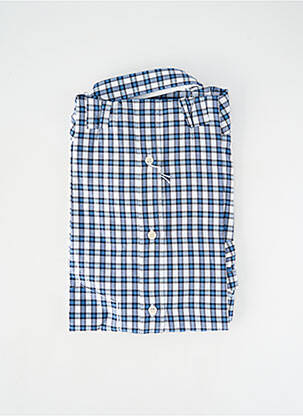 Chemise manches longues poches bleu OLYMP homme