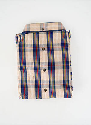 Chemise manches longues poignets boutonnés beige GANT homme