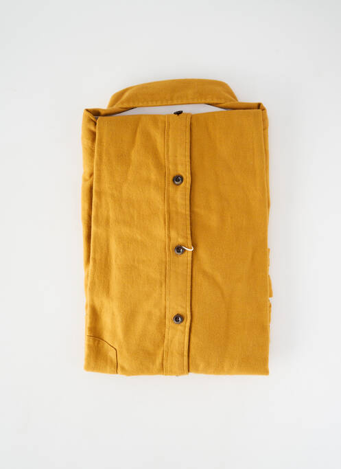 Chemise manches longues poignets boutonnés jaune OLYMP homme