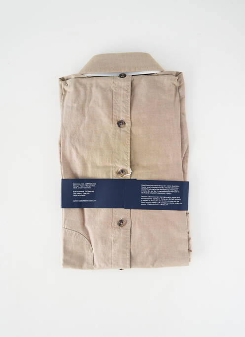 Chemise manches longues poignets boutonnés gris OLYMP homme
