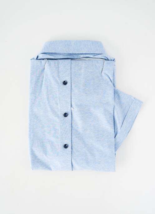 Chemise manches courtes coupe droite bleu OLYMP homme